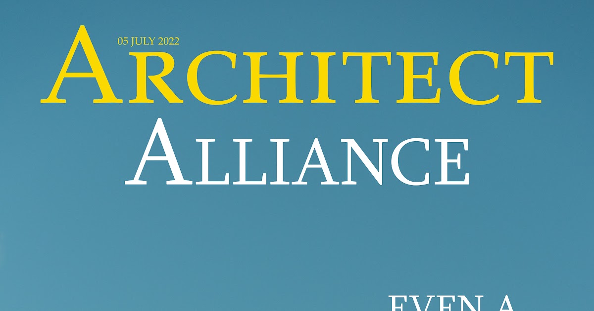 Architect Magazine Front Page Design